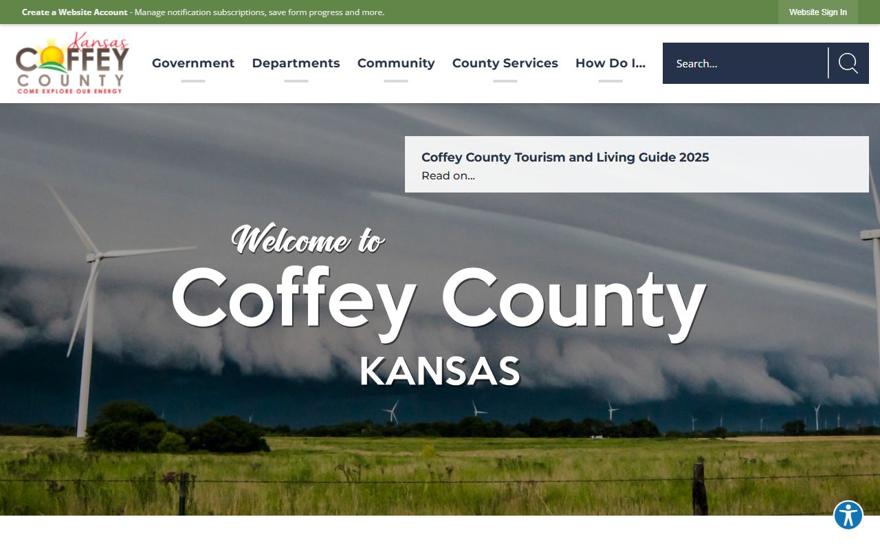 Coffey County court records official county homepage
